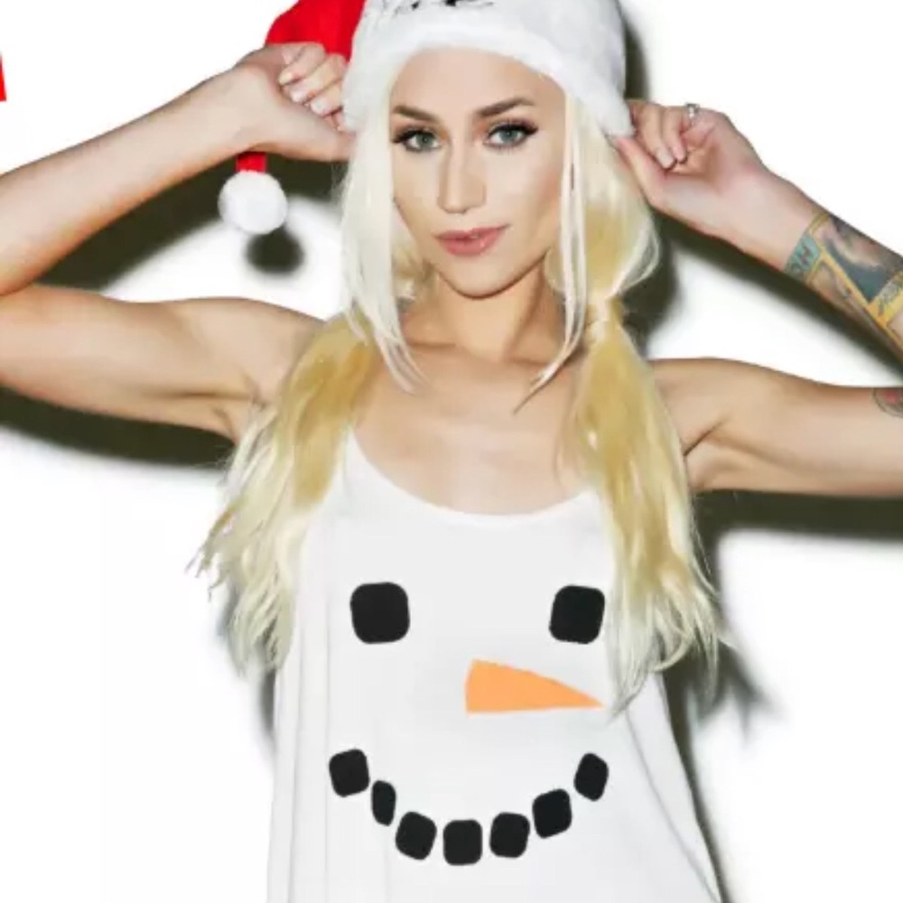 Wildfox Frosty Face Shark Tank Top - Sz S - NWT